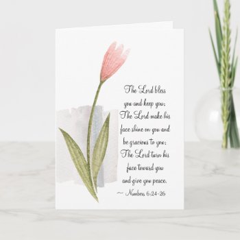 Numbers 6:24-26 The Lord Bless You And Keep You Card by CChristianDesigns at Zazzle