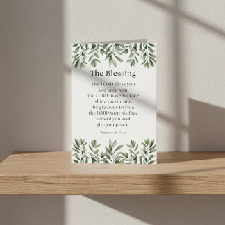 Numbers 6:24-26 The Lord Bless You and Keep You Card