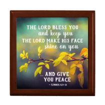 12-Inch 3dRose ct_20537_4 Aarons Blessing Numbers 624 26 Bible Verse Ceramic Tile