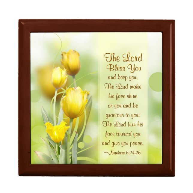 Numbers 6 24-26 The Lord bless you and keep you Gift Box (Front)