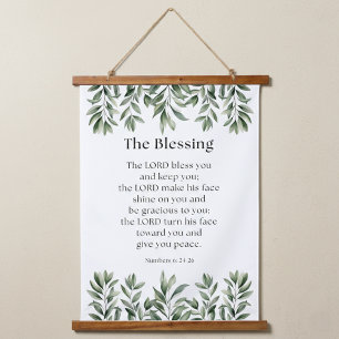 Numbers 6:24-26 The Lord Bless You and Keep You Hanging Tapestry