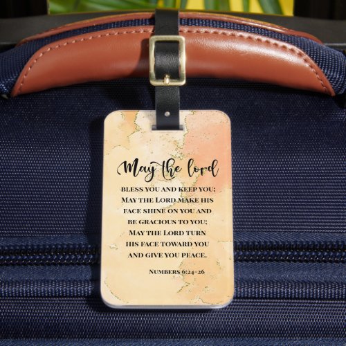 Numbers 624_26 The Lord Bless You and Keep You Luggage Tag