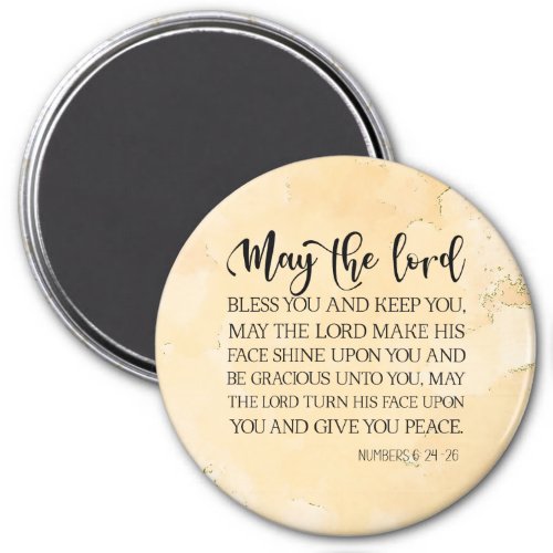 Numbers 624_26 The Lord Bless You and Keep You Magnet