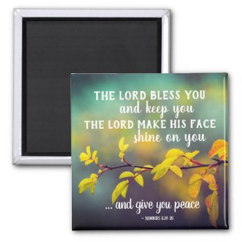 Numbers 6:24-26 The Lord Bless You And Keep You Magnet by CChristianDesigns at Zazzle