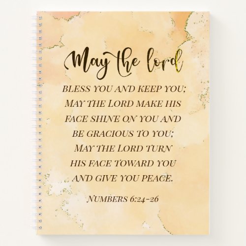 Numbers 624_26 The Lord Bless You and Keep You  Notebook