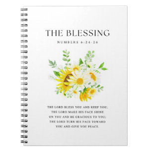 Numbers 6:24-26 The Lord bless you and keep you Notebook