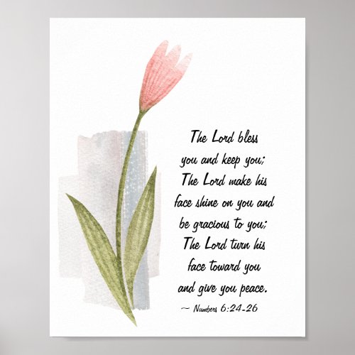 Numbers 624_26 The Lord Bless You and Keep You Poster