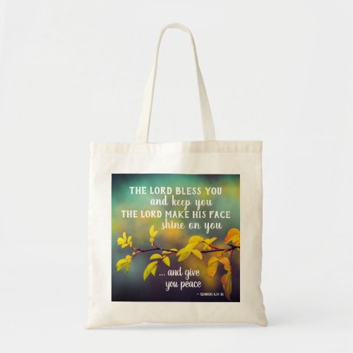 Numbers 624_26 The Lord Bless You and Keep You Tote Bag