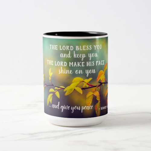 Numbers 624_26 The Lord Bless You and Keep You Two_Tone Coffee Mug