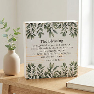 Numbers 6:24-26 The Lord Bless You and Keep You Wooden Box Sign