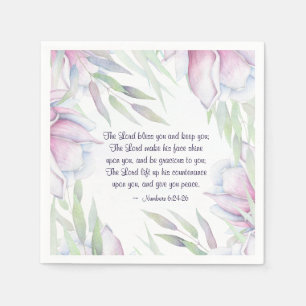 Numbers 6:24-26 The Lord Bless You, Bible Verse Napkins