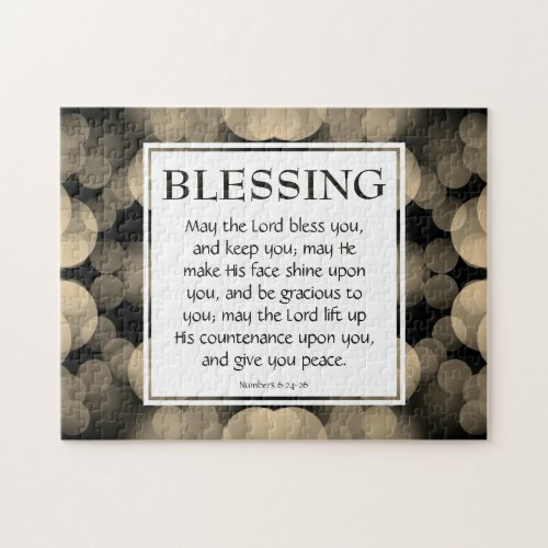 Numbers 624_26 THE LORD BLESS YOU Christian Jigsaw Puzzle