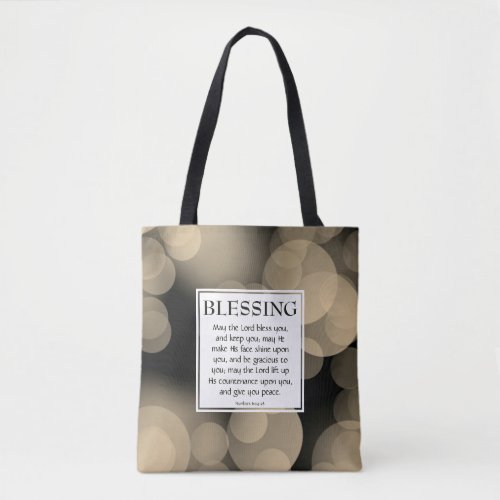 Numbers 624_26 THE LORD BLESS YOU Christian Tote Bag