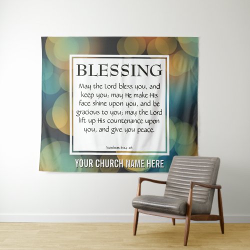 Numbers 624_26 THE LORD BLESS YOU Church Tapestry