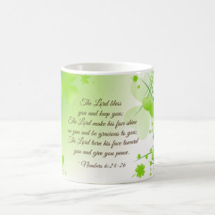 Numbers 6 24-26 The Lord Bless You Irish Design Coffee Mug