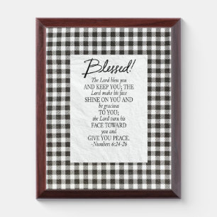 Numbers 6:24–26 The Lord Bless You Neutral Vintage Award Plaque