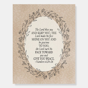 Numbers 6:24–26 The Lord Bless You Neutral Vintage Foam Board