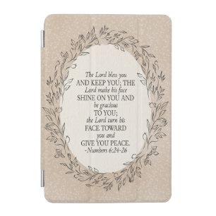 Numbers 6:24–26 The Lord Bless You Neutral Vintage iPad Mini Cover