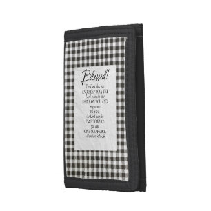 Numbers 6:24–26 The Lord Bless You Neutral Vintage Tri-fold Wallet