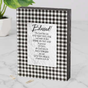 Numbers 6:24–26 The Lord Bless You Neutral Vintage Wooden Box Sign