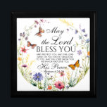 Numbers 6:24-26 The Lord Bless you Wildflower Gift Box<br><div class="desc">The Lord bless you and keep you; The Lord make His face shine upon you,  And be gracious to you; The Lord lift up His countenance upon you,  And give you peace. - Numbers 6:24-26 Bible Scripture with Wildflower Wreath Design.</div>