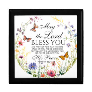 Numbers 6:24-26 The Lord Bless you Wildflower Gift Box