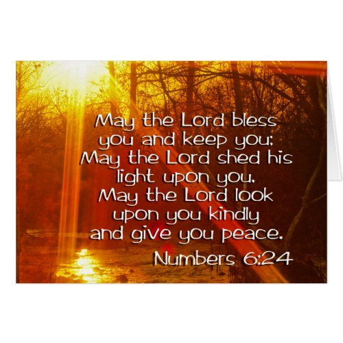 NUMBERS 624 BIBLE VERSE _ MAY THE LORD BLESS YOU