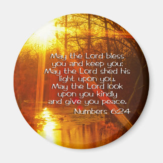 NUMBERS 6:24 BIBLE VERSE - MAY THE LORD BLESS YOU MAGNET