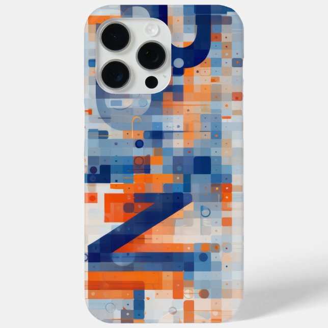 Numbers and letters embedded in small squares Case-Mate iPhone case (Back)