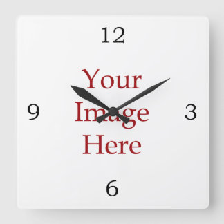 Numbers Create Your Own Square Wall Clock