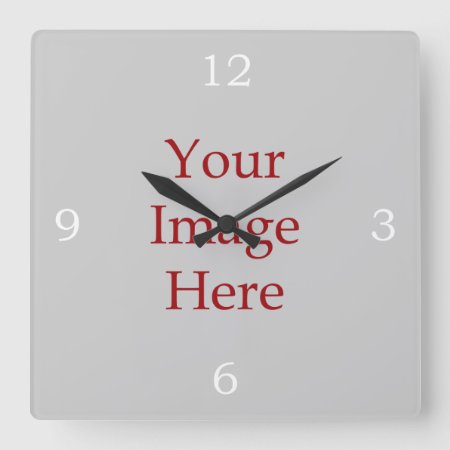 Numbers Create Your Own Square Wall Clock