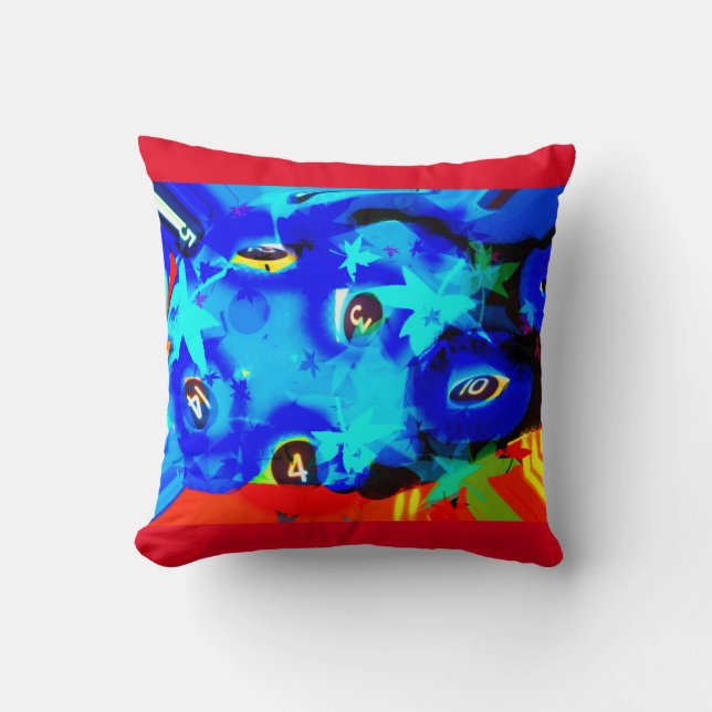 Numbers game throw pillow (Front)