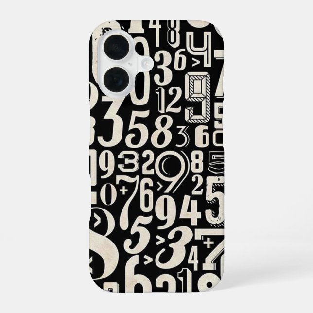 Numbers Iphone Case (Back)