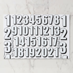 Numbers Kids Coloring Sheets  Paper Pad