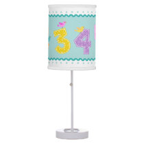 Numbers Learn to Count Nursery Table Lamp