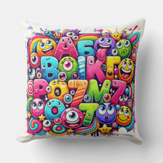 Numbers & Mathematics Training – Fun Learning Math Throw Pillow