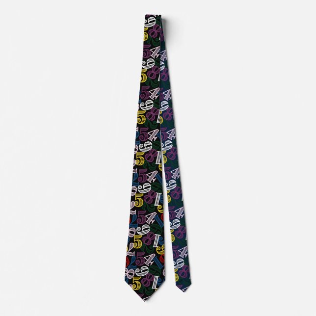 Numbers Neck Tie (Front)