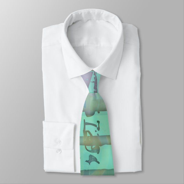 Numbers Neck Tie (Tied)