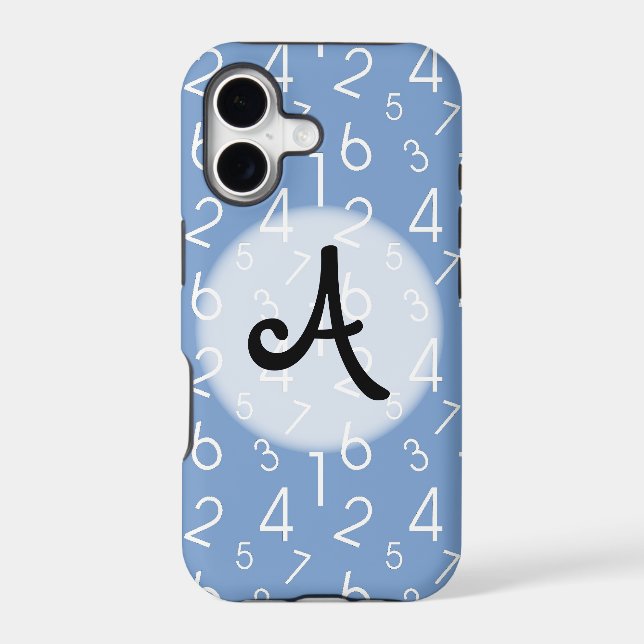 Numbers Pattern Iphone Case (Back)