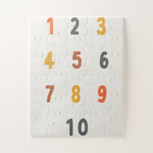 numbers. Puzzle Kids Oversized 