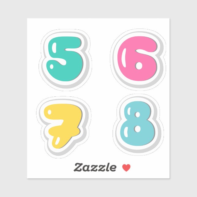 Numbers Sticker (Sheet)