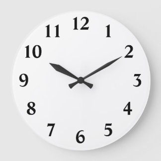 Numbers Template Large Clock