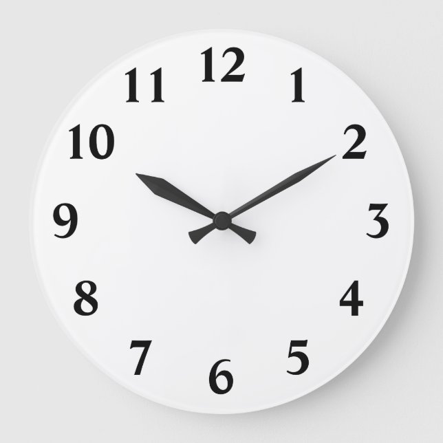 Numbers Template Large Clock (Front)
