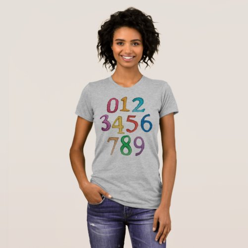 Numbers To Nine Womens T_Shirt