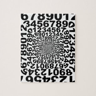 Numbers Vortex, counting whirlpool, math Jigsaw Puzzle