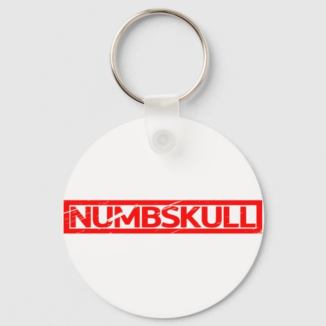 Numbskull Stamp Keychain (Front)