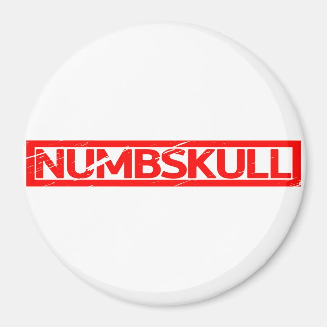 Numbskull Stamp Magnet (Front)