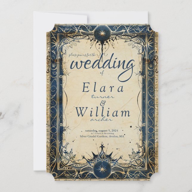 Numenorean Royal Wedding Invitation (Front)