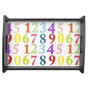 Numerals Serving Tray