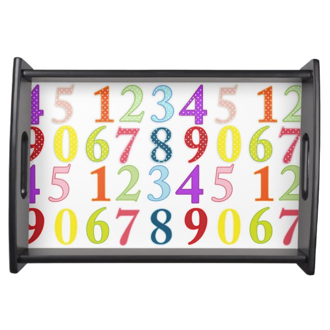 Numerals Serving Tray (Front)